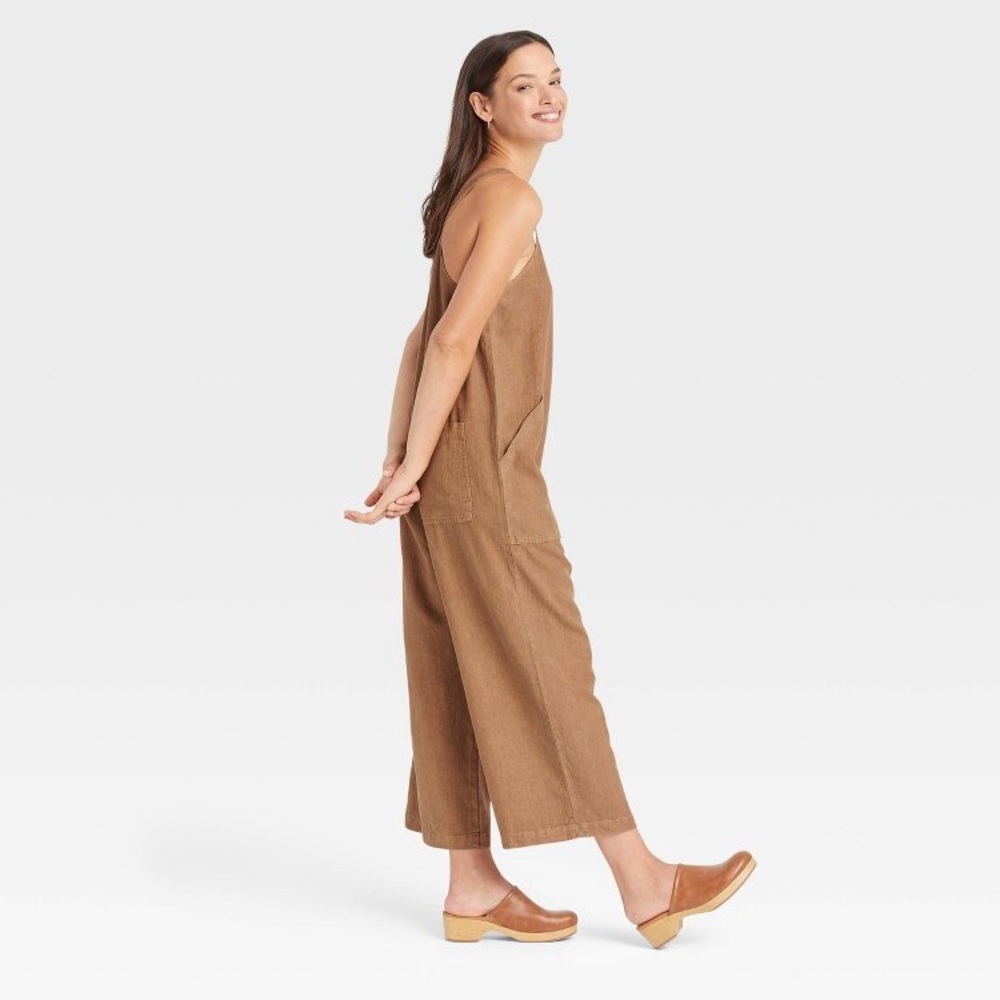 Universal Thread Utility Cropped Rust Jumpsuit - image 2